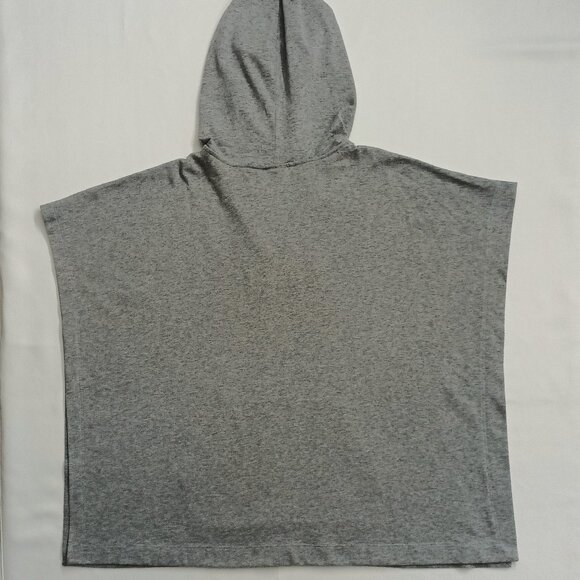 DKNY Active Gray Fleece Lady Liberty Hooded Poncho Topper. Plus Size 3X - Picture 8 of 9
